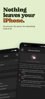 Nothing leaves your iPhone